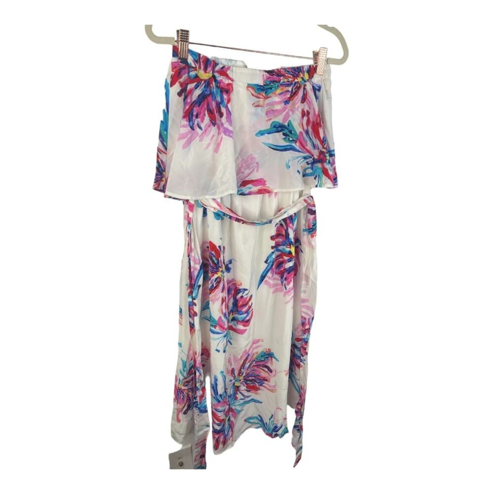 Yumi Kim Marina Mini Dress Strapless Silk Floral Coquette Garden Summer Spring S - Picture 4 of 9